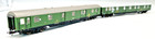 Piko Sachsenmodelle 2 Postwagen DBP Post4mg + Post mr-ap/26 1:87 + Sehr gut !