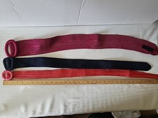 Lot Of 3 Vintage Belts. Pink , Blue  plum