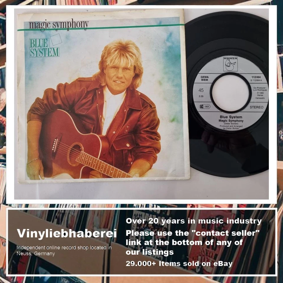 Blue System - Magic Symphony 7'' Vinyl Germany/ Dieter Bohlen - Image 4 of 4