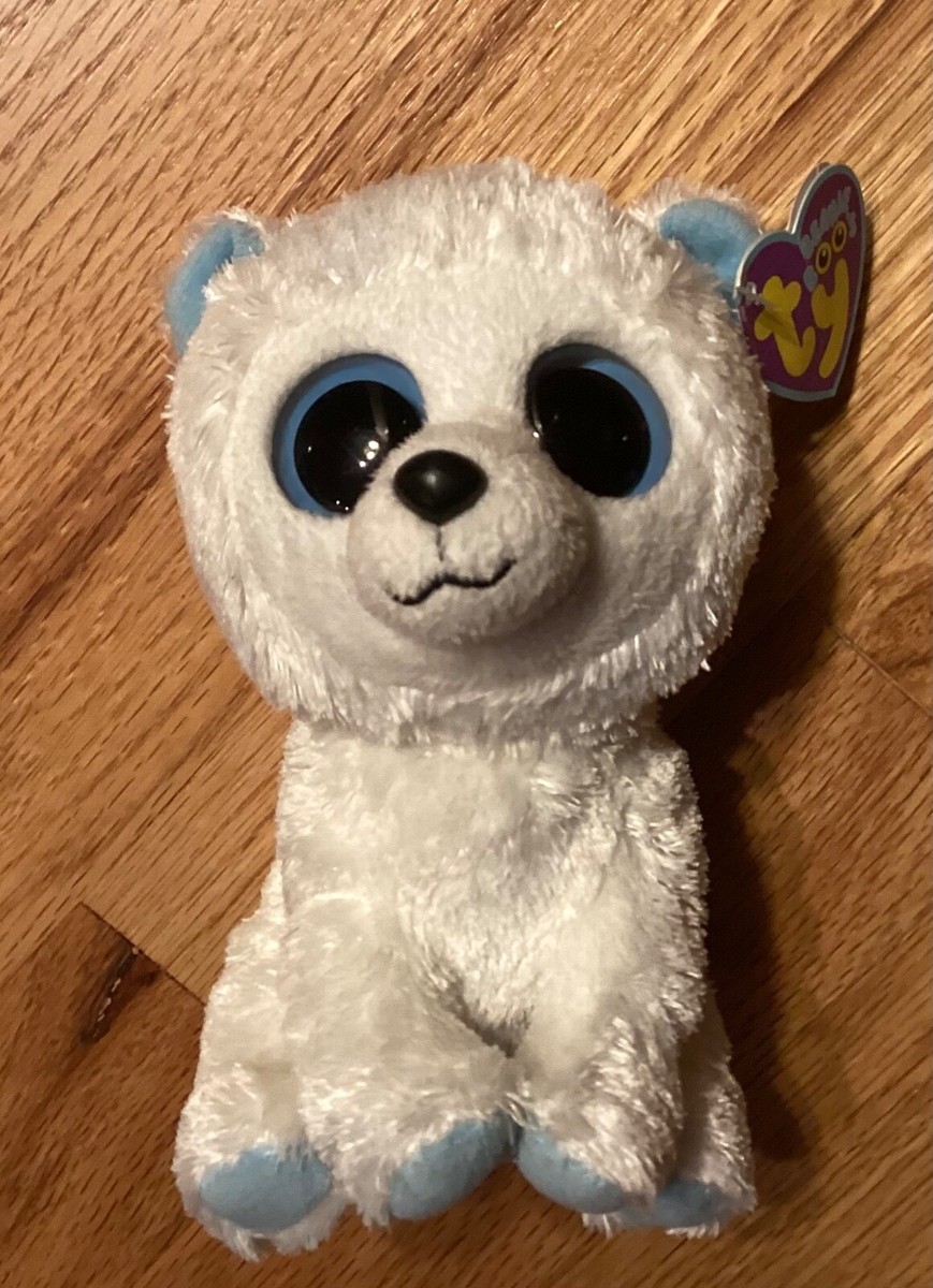 Ty TUNDRA Polar Bear Beanie Boo 6