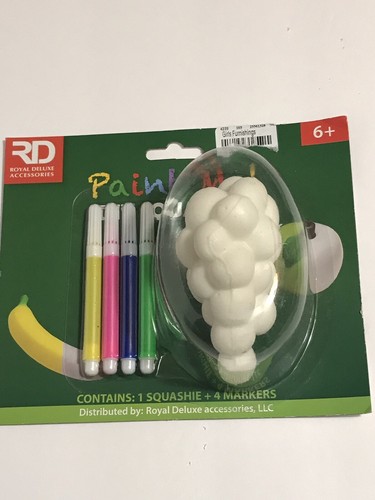 Squashies By Royal Deluxe “Paint Me” Grape- New - Picture 2 of 4