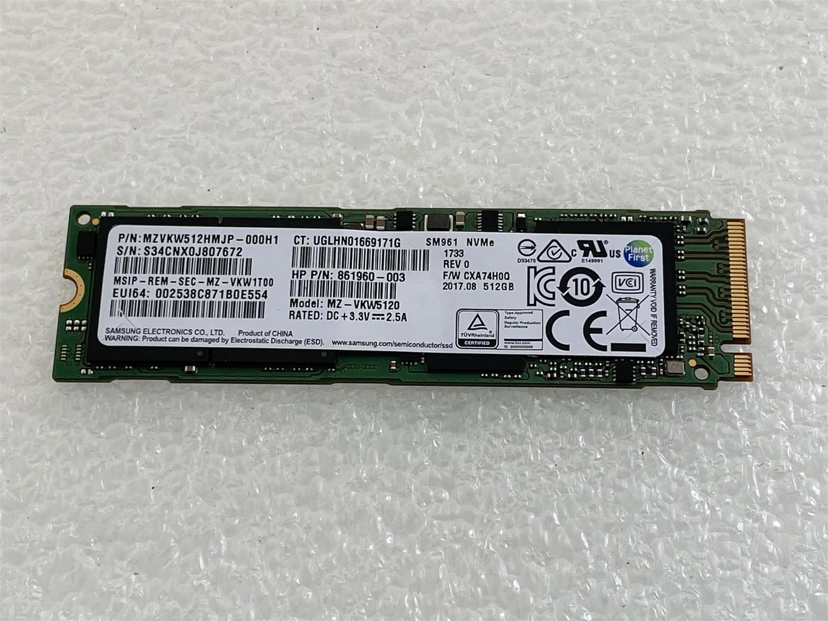Sm961 512gb best sale