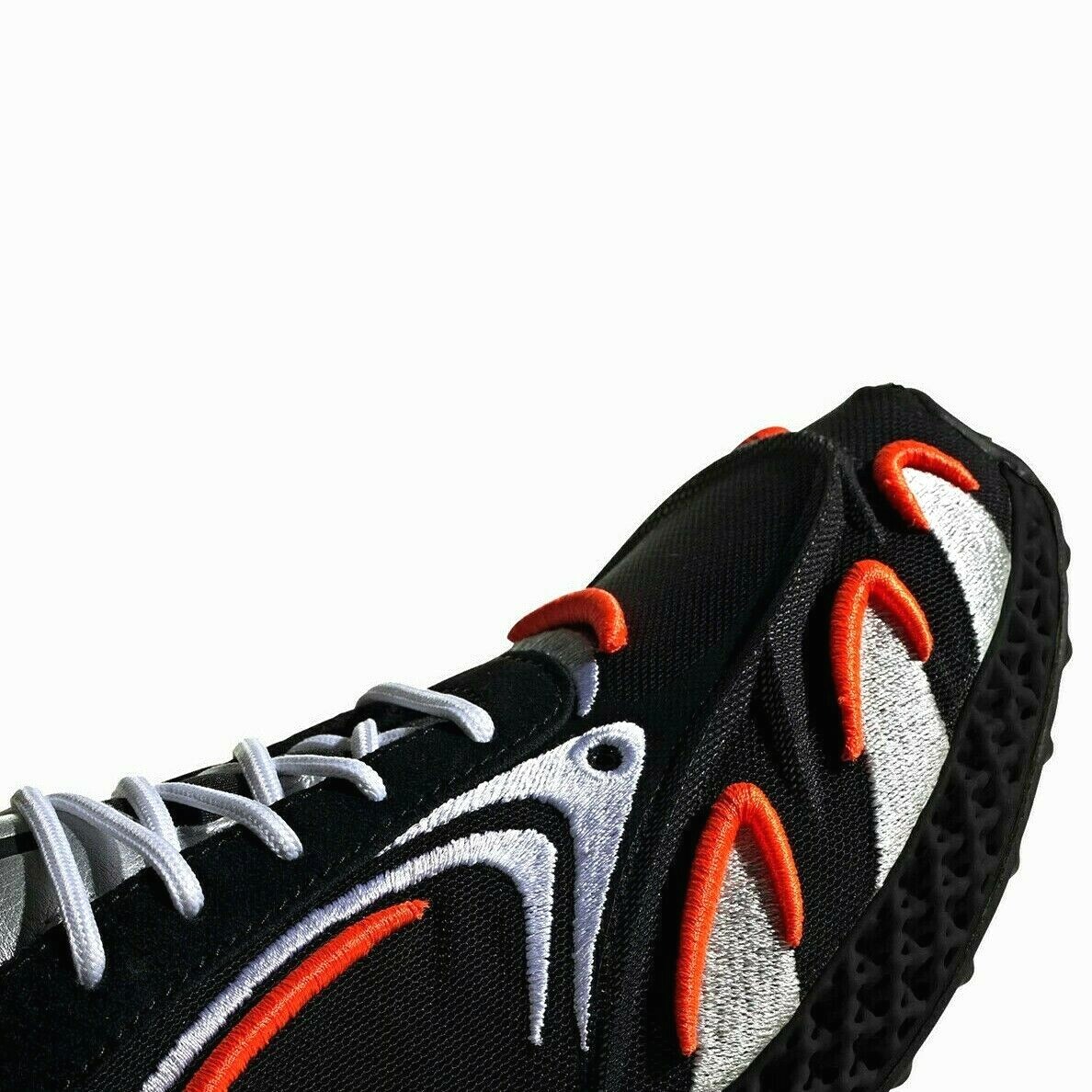 adidas Y-3 Runner 4D Black Solar Orange Silver Sz 5-12.5  display picture 3