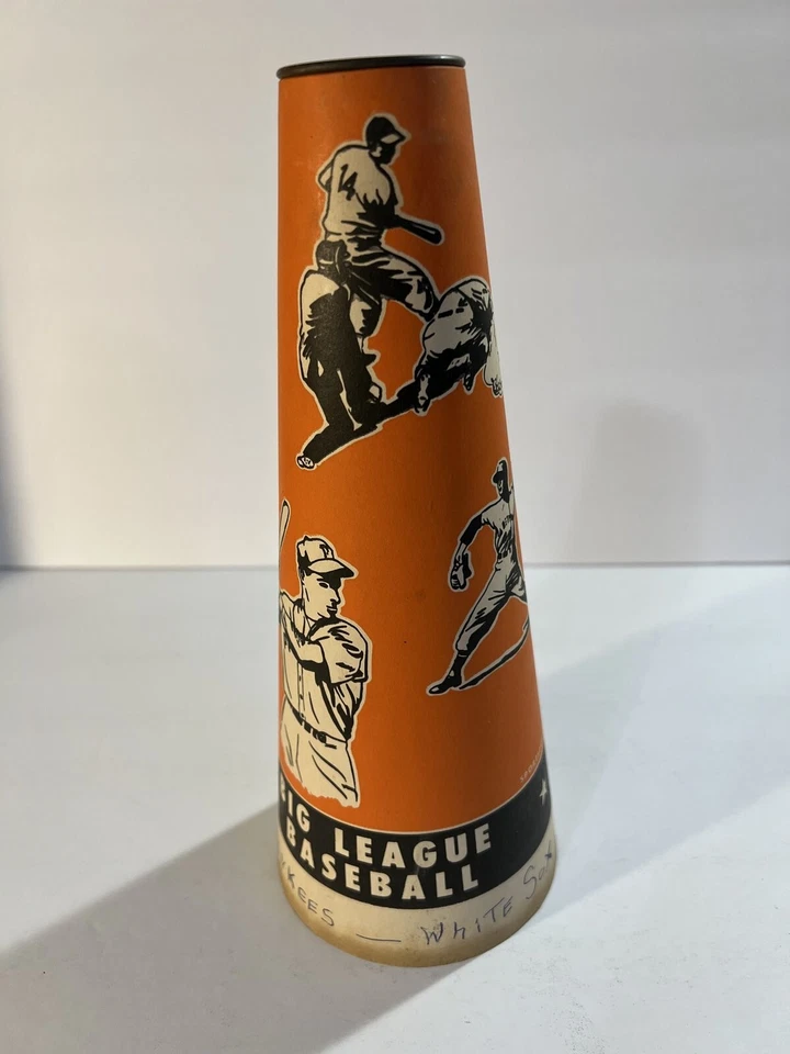 Megáfono de béisbol Yankees vs White Sox 13 de septiembre de 1958 Comiskey Park Foto 2 de 4