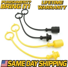 (4 Pack) Hydraulic Plug & Cap Set Fits HydraStar 1/2 NPTF, 3000 PSI B40004