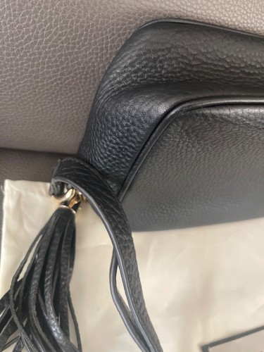 Disco Soho Crossbody Gucci Black Leather purse bag two way - Picture 12 of 15