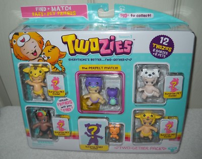 9746 NRFB Moose Toys TWOZIES 12 Pack 6 Babies & 6 Pets | eBay