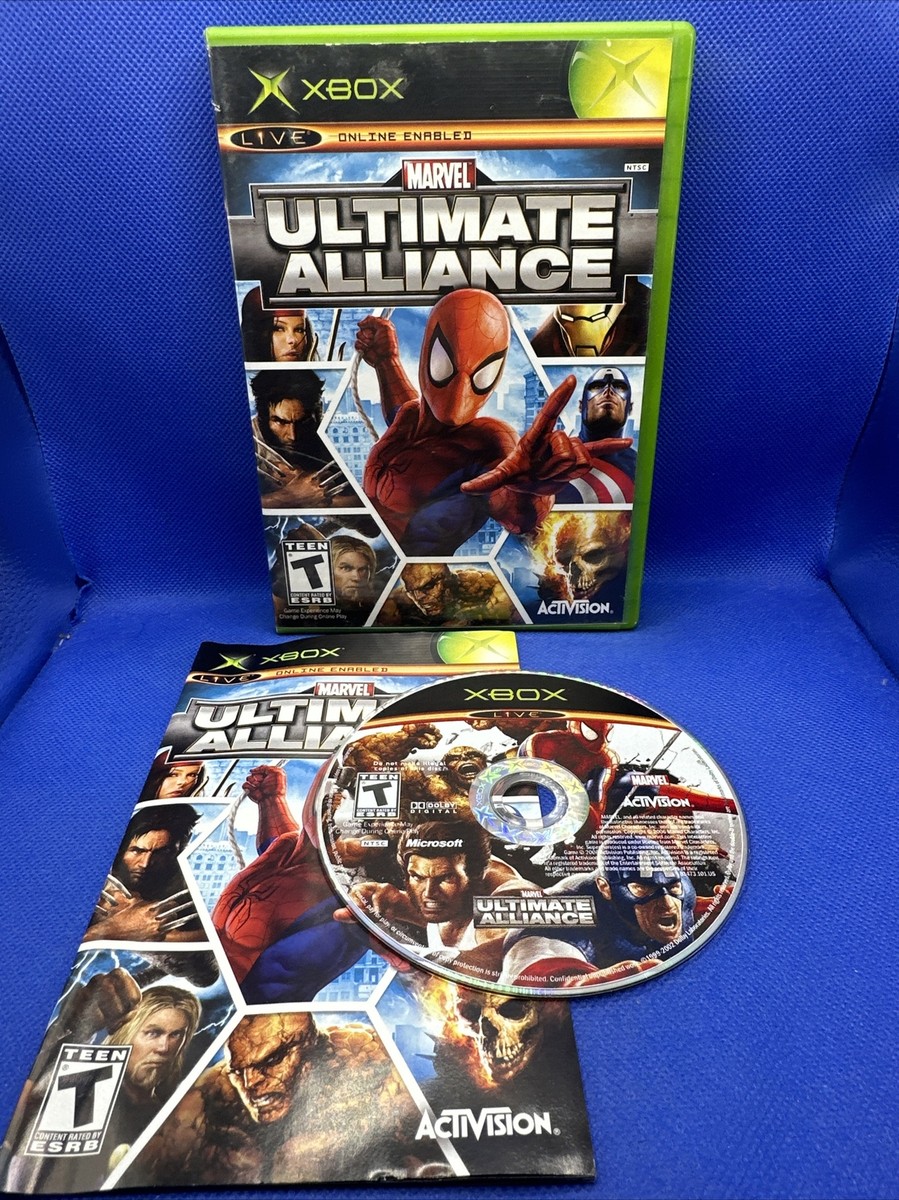 Marvel: Ultimate Alliance (Microsoft Original Xbox, 2006) Complete