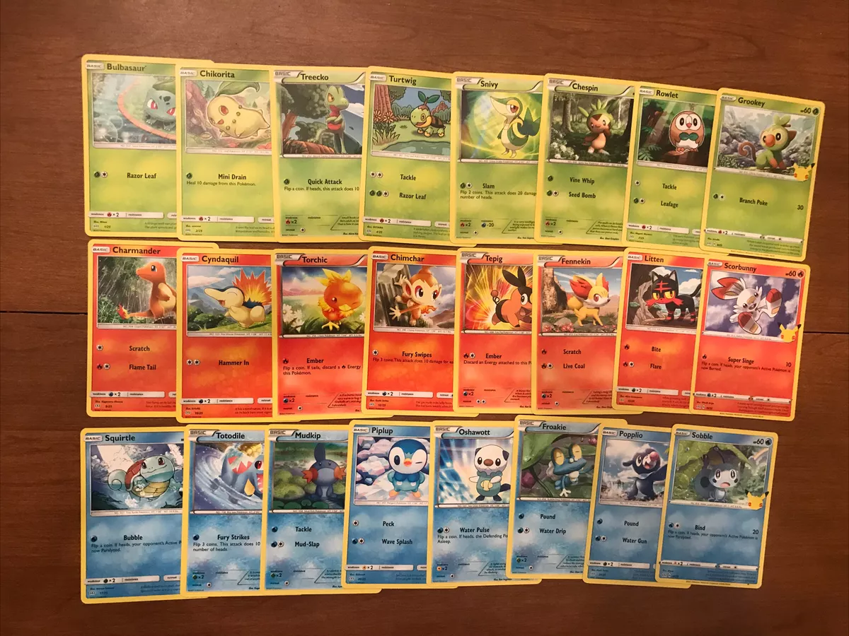 POKEMON McDonalds 25 TH Non HOLO ITA Cards mc donald NEW PROMO