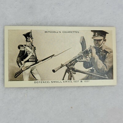 1937 Mitchell's Cigarettes WONDERFUL CENTURY 1837-1937 #21 Defence: Small  Arms A