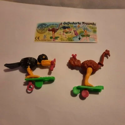 Ü-Eier Gefiederte Freunde 1994 - 2 Figuren + 2 Beipackzettel BPZ - Bild 1 von 4