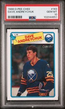 1988-89 O-PEE-CHEE #163 DAVE ANDREYCHUK PSA 10 GEM MINT BUFFALO SABRES NHL