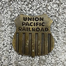 Vintage 70s Union Pacific Railroad Belt Buckle Lewis Buckles Chicago UP 1974