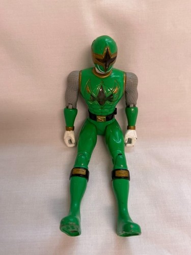 2002 Ninja Storm Green Power Ranger 5.5" Jointed Action Figure Glider Cycle - Picture 5 of 8