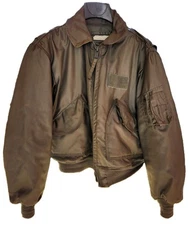 VTG 80s Cold Weather Flight Jacket Large L 42-44 Flyers Military CWU-45/P Lancer