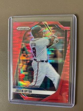 2025 Panini Prizm - Justin Upton, Justin Upton #115 Red Pulsar Prizm /399