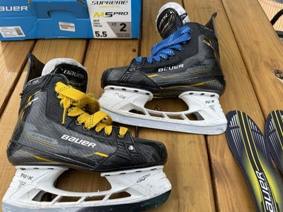 Bauer Supreme M5 Pro Skates Size 5.5 With Pulse Ti Blades