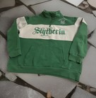 Harry Potter Slytherin Fleece Men’s Green/Grey Sweatshirt Pockets 1/4 Zip Sz XL