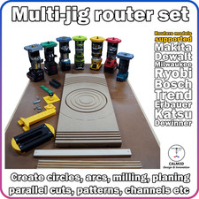 Multi-Jig router set - Makita, Dewalt, Ryobi, Milwaukee, Trend, Katsu, Erbauer