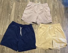 Boys Oshkosh B'Gosh Active Stretch Hybrid Shorts SZ 10 Lot Of 3 Tan/Blue/Grey