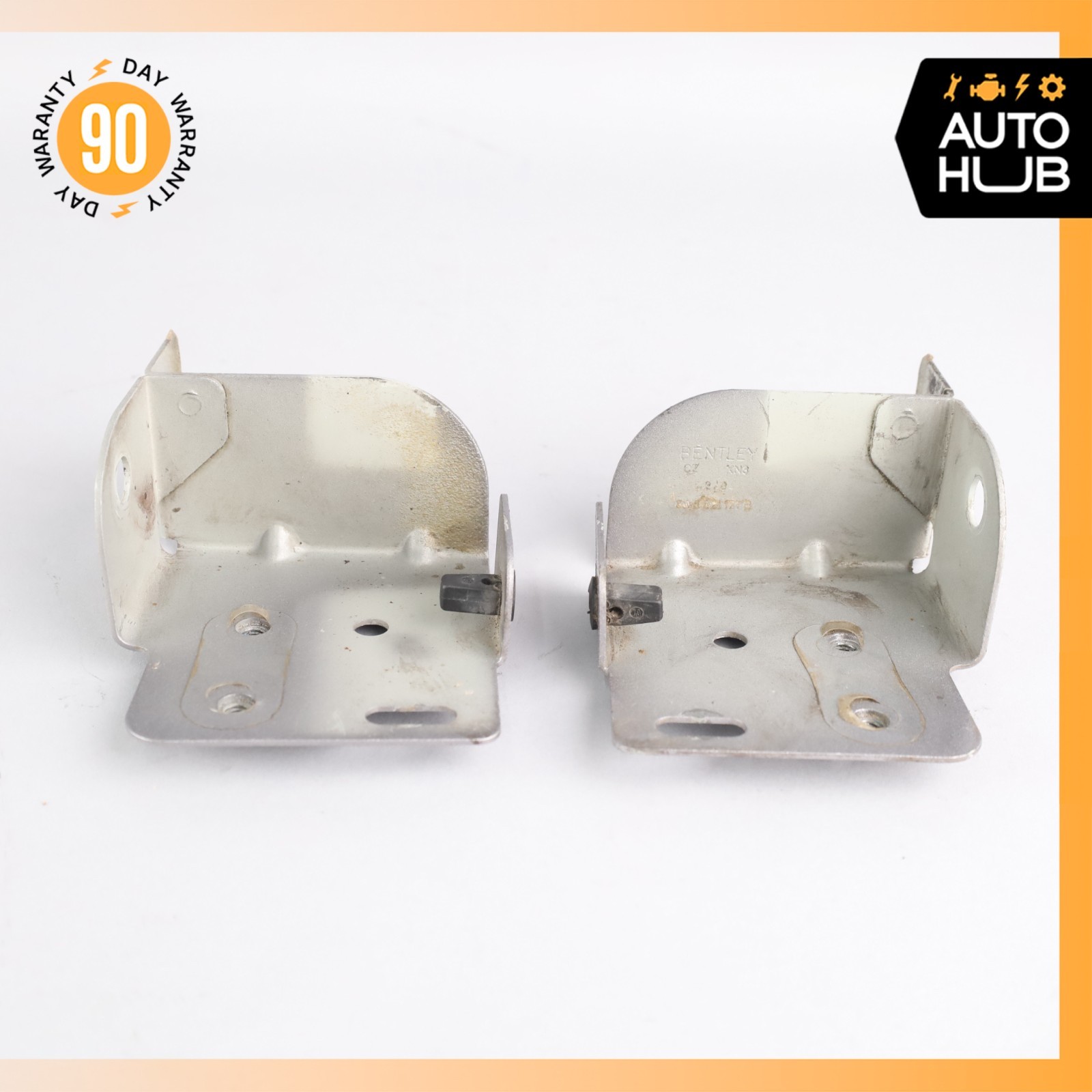 03-06 Bentley Continental GT Front Left & Right Lower Fender Brackets Set OEM
