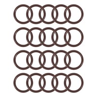 20 Fluorkautschuk O-Ringe 21Mm Od 16Mm Id 2.5Mm Breite Metrisch Fkm Dichtung