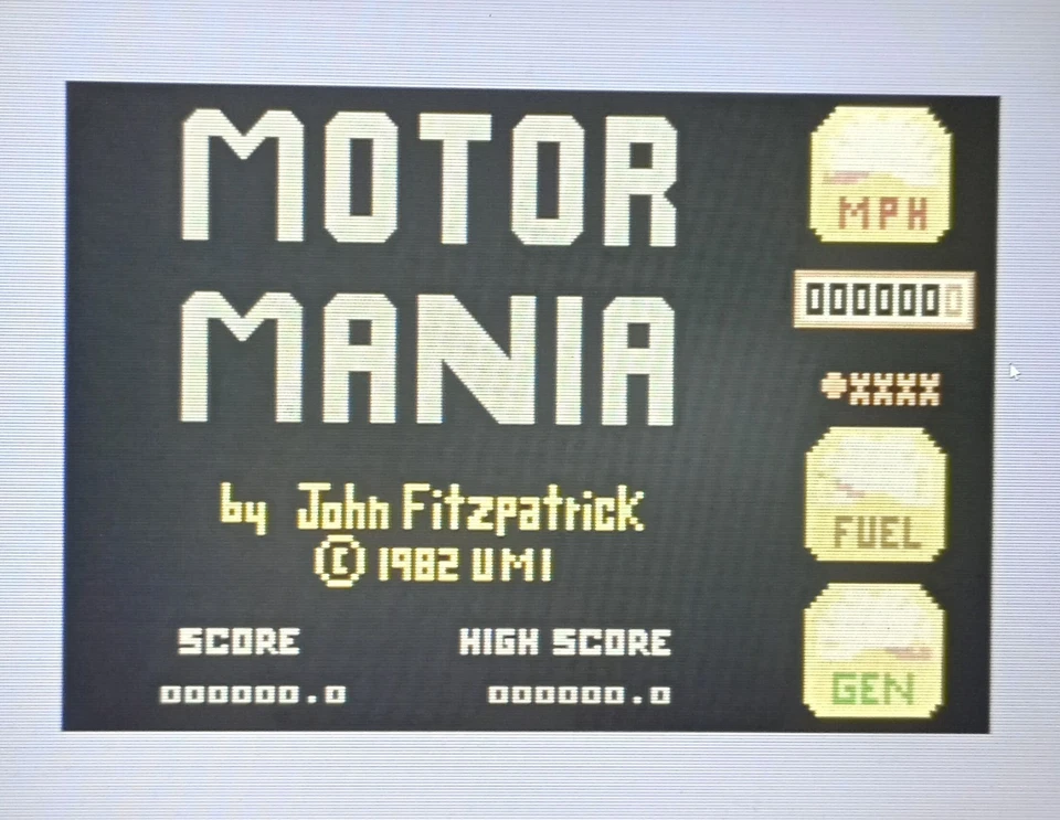 MOTOR MANIA - Audiogenic - Commodore 64 C64 C128 - TESTED see photos - Image 2 of 4