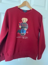 ralph lauren polo bear sweatshirt size 14/16 L