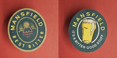 Mansfield Best Bitter Established 1855 Brauerei Bierdeckel Bier