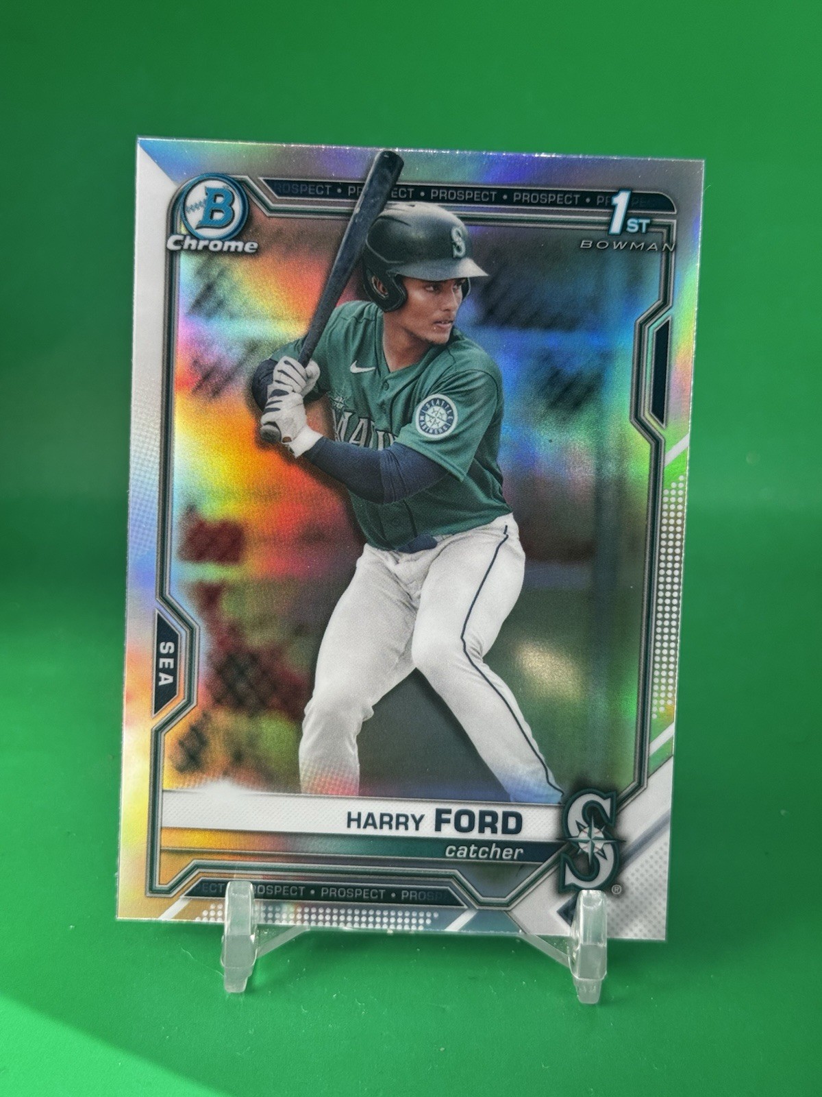 2021 Bowman Draft Chrome-Harry Ford #BDC-1-1st Bowman Refractor