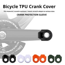 ENLEE TPU Bicycle Crank Arm Protector Cover for MTB Road Bike Crankset One Pair