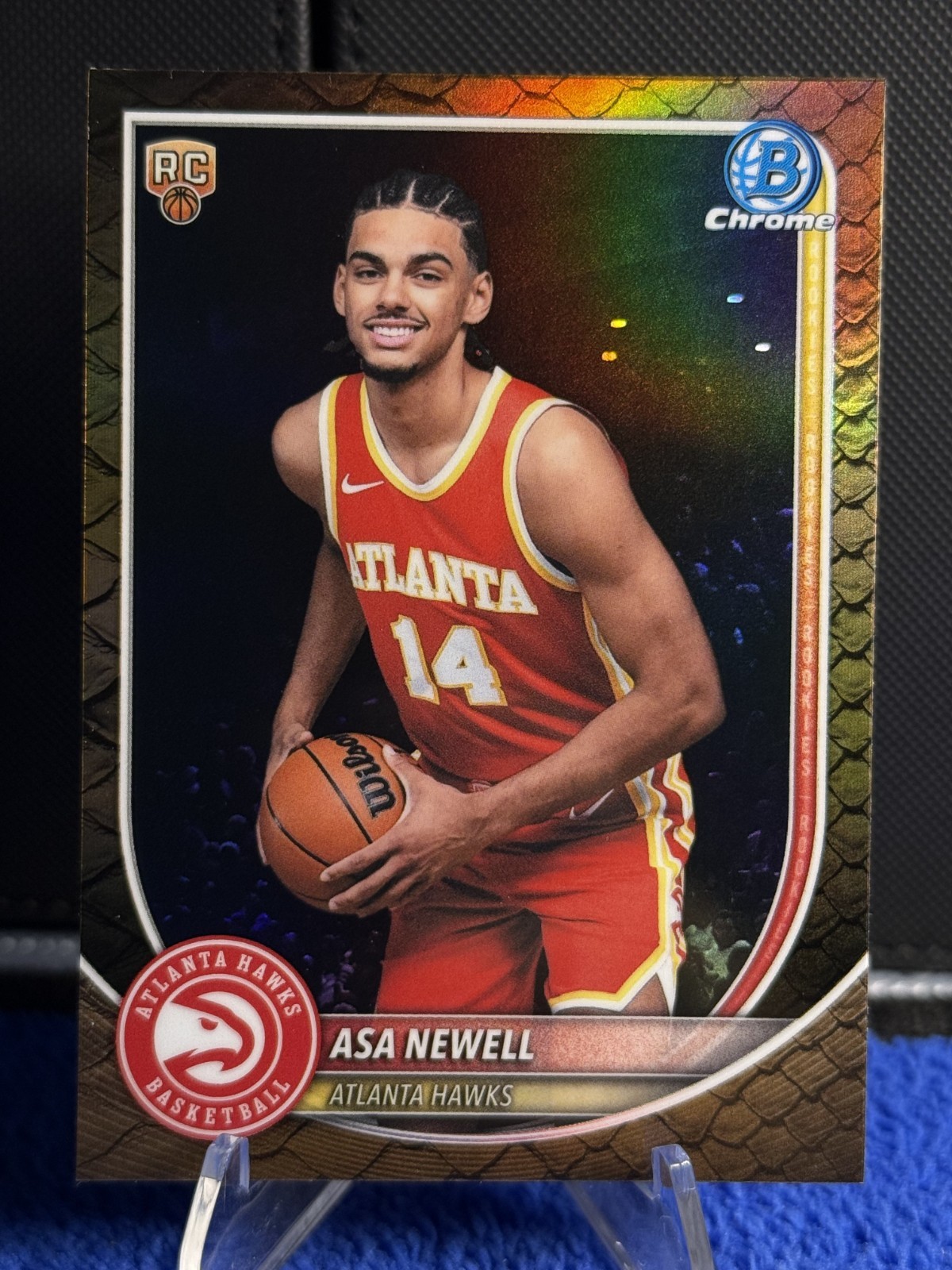 2025-26 Bowman Chrome - Asa Newell #BCV-23 Reptilian Refractor (RC)