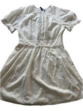 NWT J Crew Cream Eyelet 100% Cotton Fully Lined With Pockets Sz 8