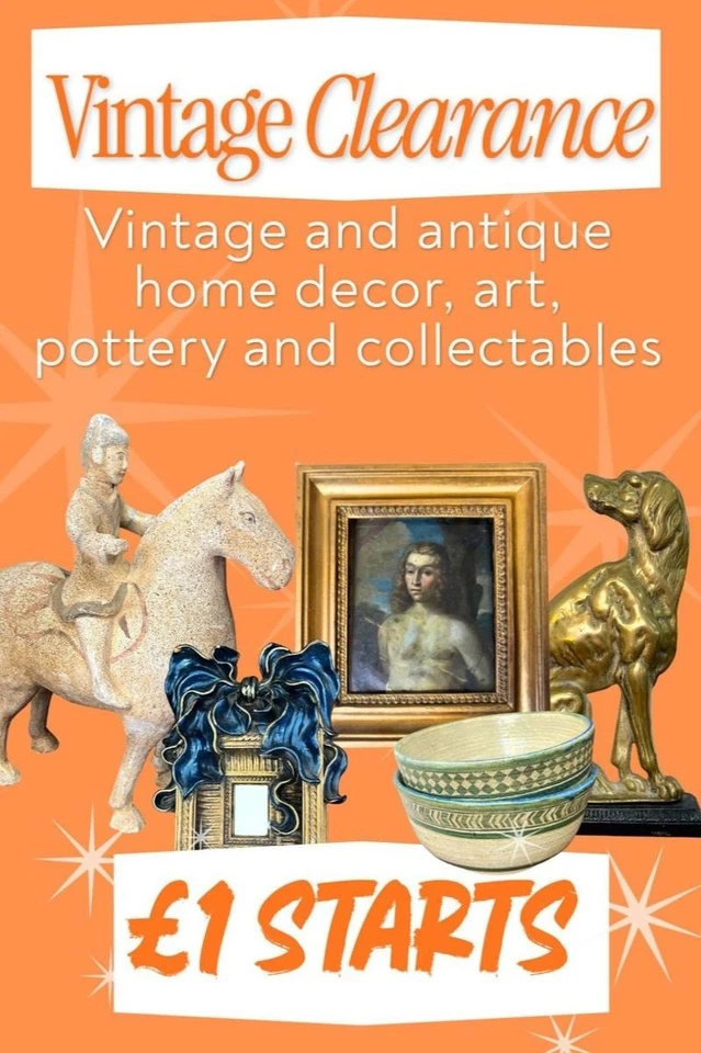 £1 starts | Mixed vintage home decor | glass | ceramics | collectables