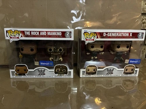 Funko Pop! WWE The Rock & Mankind D-Generation X 2-Pack Walmart Exclusive Figure