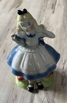 VTG 1950's RARE Regal Walt Disney ALICE IN WONDERLAND Cookie Jar