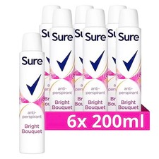 Sure Bright Bouquet Anti-Perspirant Deodorant Pack of 6 x 200ml