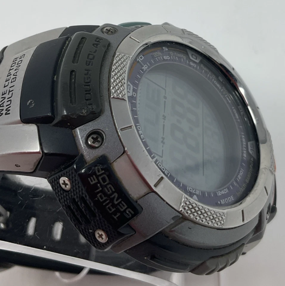 Casio Pro Trek PAW-1100 3043 Tough Solar Pathfinder Wristwatch – Functional w/ S - Image 2 of 4