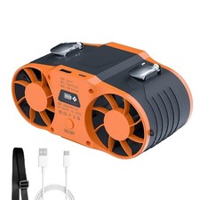 20000mAh Portable Waist Fan Rechargeable Clip on Wearable Belt Personal Coole...