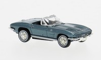 Brekina 18027 - 1/87 Chevrolet Corvette C2 Cabrio, GrüN - Neu