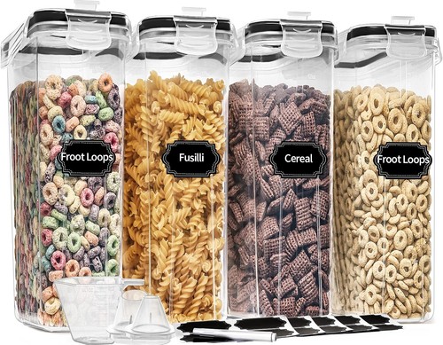 Müslibehälter Aufbewahrungsset 4L, 135,2 Oz 8 Stück Luftdicht Frischhaltedosen - Bild 8 von 9