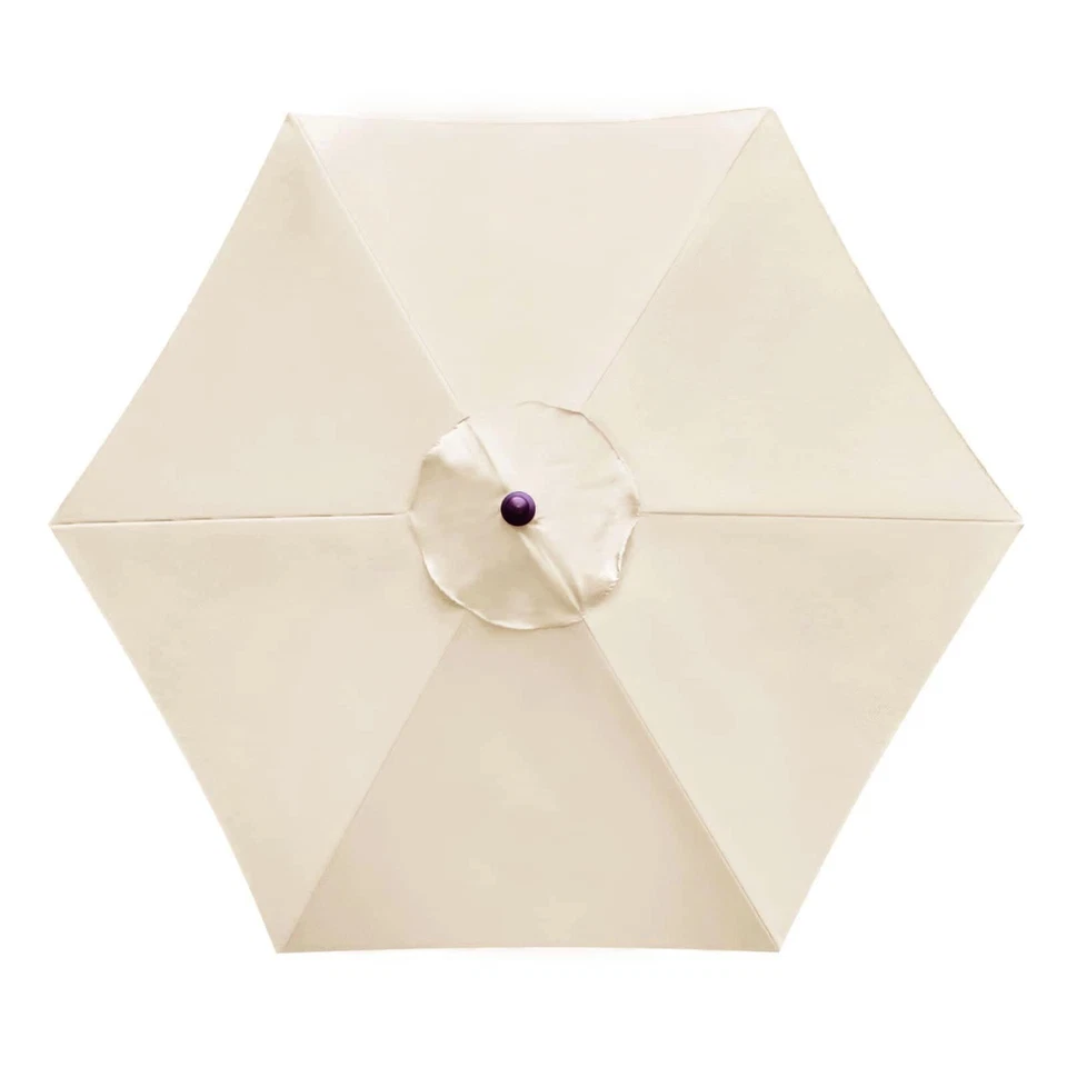 Parasol de Jardin 3.0m Vonluxeshop Toile de Remplacement Extérieur - Photo 2/4