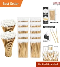 Cotton Swabs 6 Inch Long Pointed Gun Makeup Pet Cleaning Sterile Bulk 1000