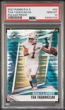 2021 Panini Rookies & Stars R&S TUA TAGOVAILOA SILVER PULSAR PRIZM PSA 10 GEM