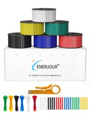22 Gauge Wire 156FT, 22 Red, Black, White, Blue, Green, Yellow 22AWG-6C, 26FT