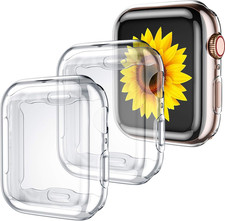 for Apple Watch Case 40Mm Series 6  5 with Screen Protector, 3 Pack Transparent