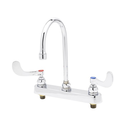 T and S Brass B-1142-04 Deck Mounted Workboard Faucet - Chrome