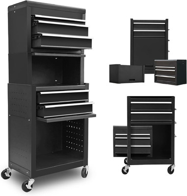 ATB225XBB 3-in-1 Rolling Tool Chest with Lockable Wheels & Drawers