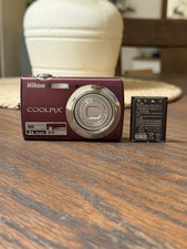 Nikon COOLPIX S220 10.0MP Digital Camera - Plum FULLY TESTED WORKS W Battery