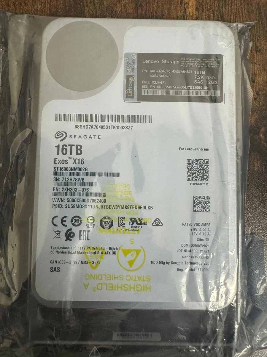 25+ SAS Internal Hard Disk Drives 16 TB Storage Capacity for sale